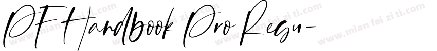 PF Handbook Pro Regu字体转换